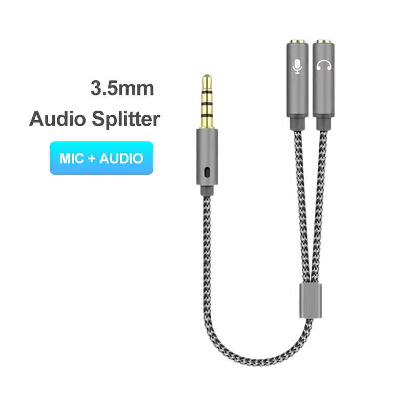 Headset Splitter 3.5mm Audio M - огляд і ціна Earphone Splitter Jack